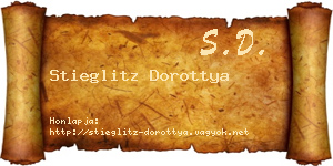 Stieglitz Dorottya névjegykártya